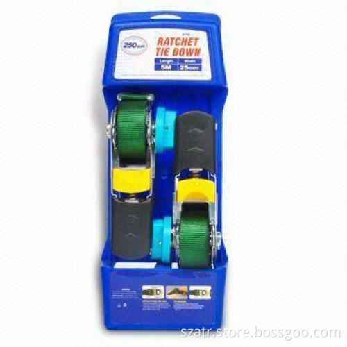 Car Ratchet Tie Down with Capacity Ranging from 10,000 to 15,000lbs